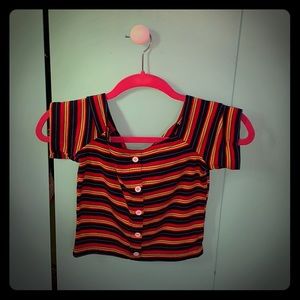 Stripped crop top
